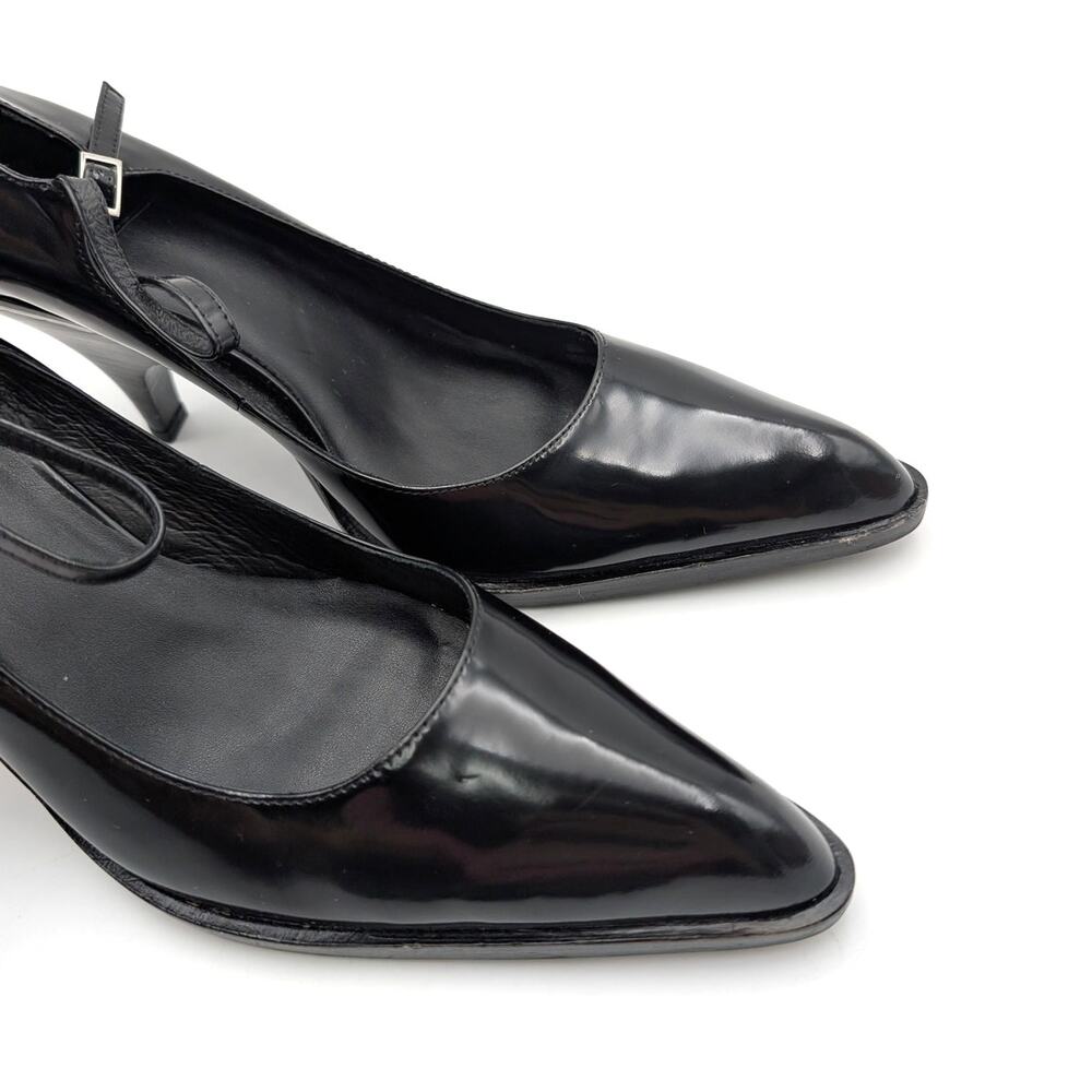 Jeffrey Campbell Pointed Toe Mary Jane Pumps Women's Black Size US10 EU40.5 - Picture 9 of 10
